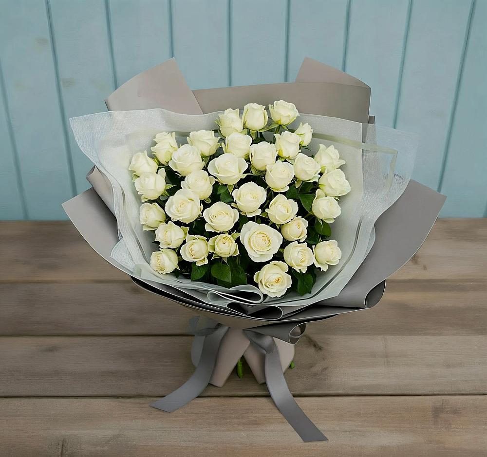 Букет Белоснежная нежность в Любытино
