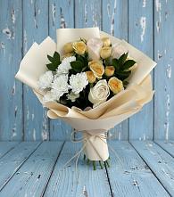 Букет цветов из:  Розы и Хризантемы в Любытино