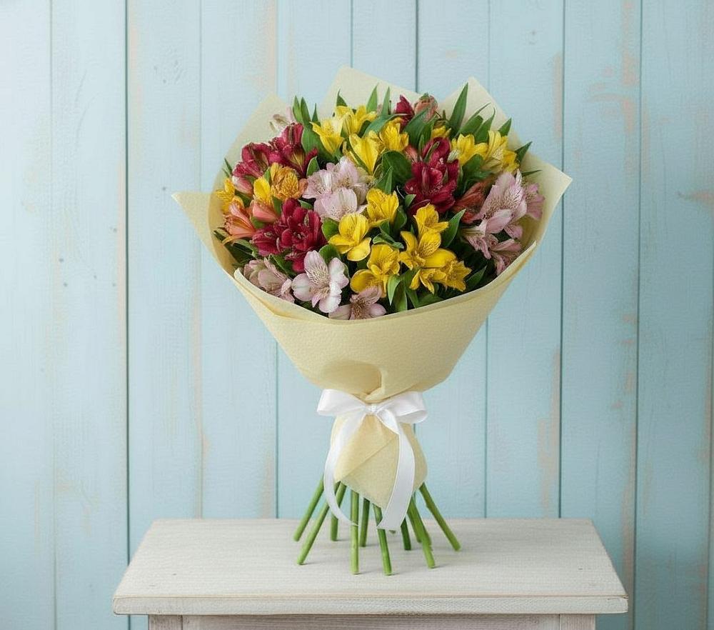 Букет цветов из: Альстромерии в Любытино