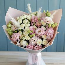 Букет цветов из:  Альстромерии и Розы в Любытино