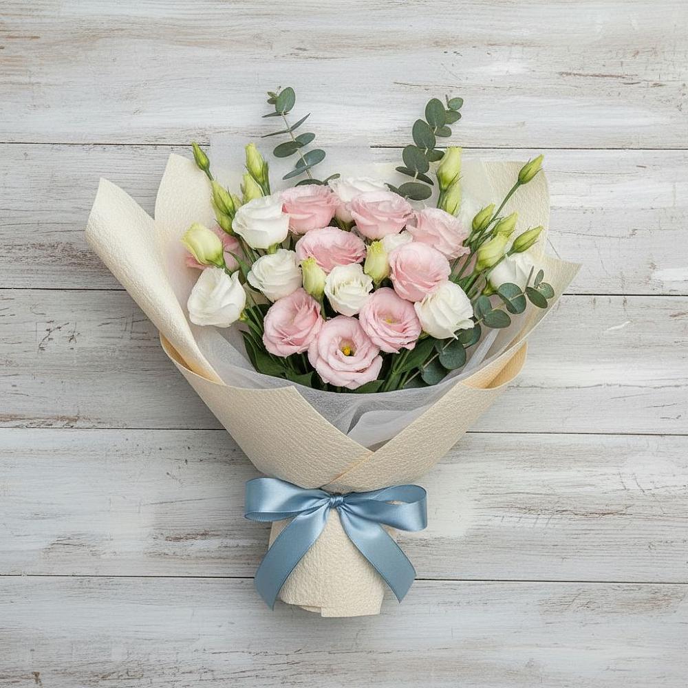 Букет цветов из: Лизиантусы в Любытино